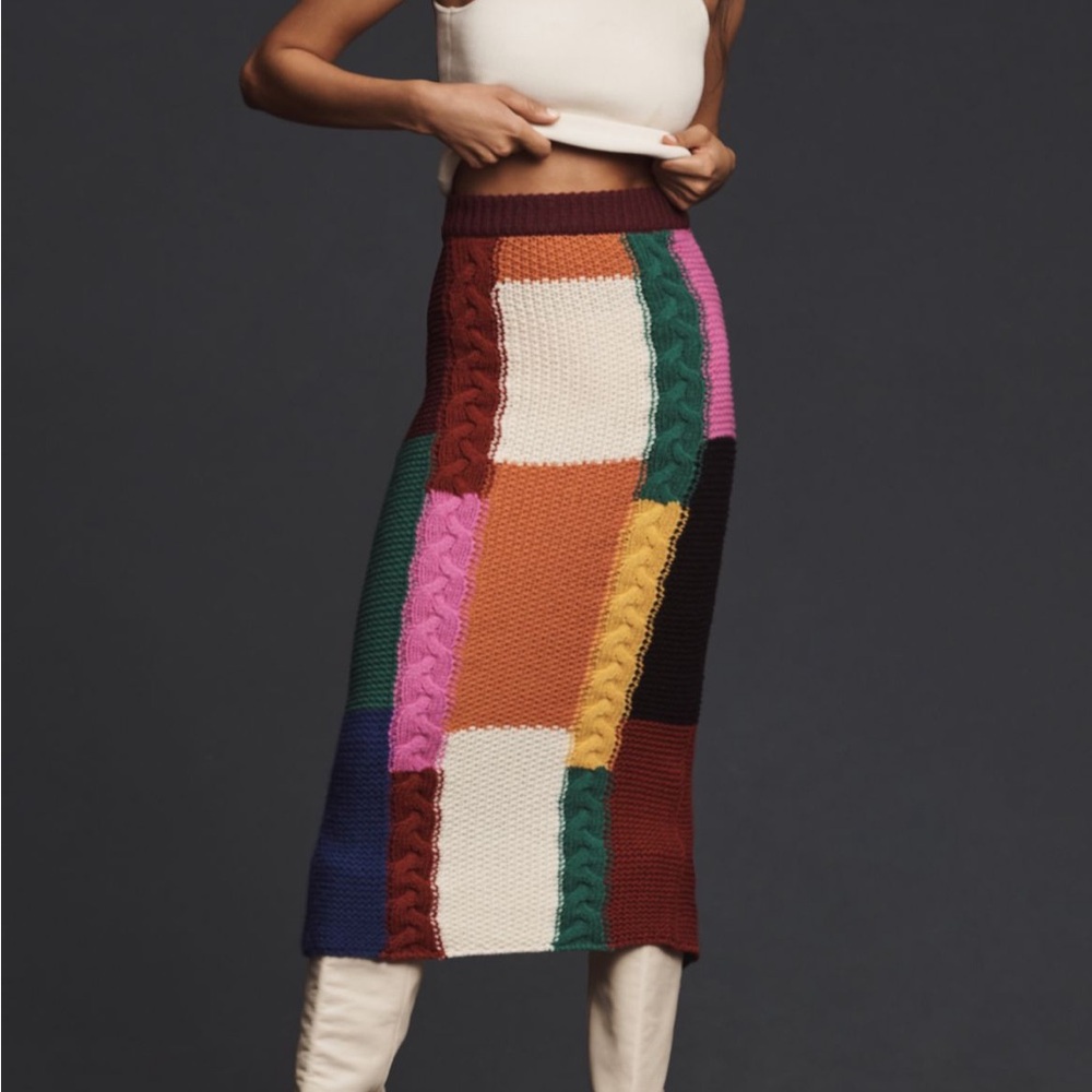 Anthropologie sweater skirt